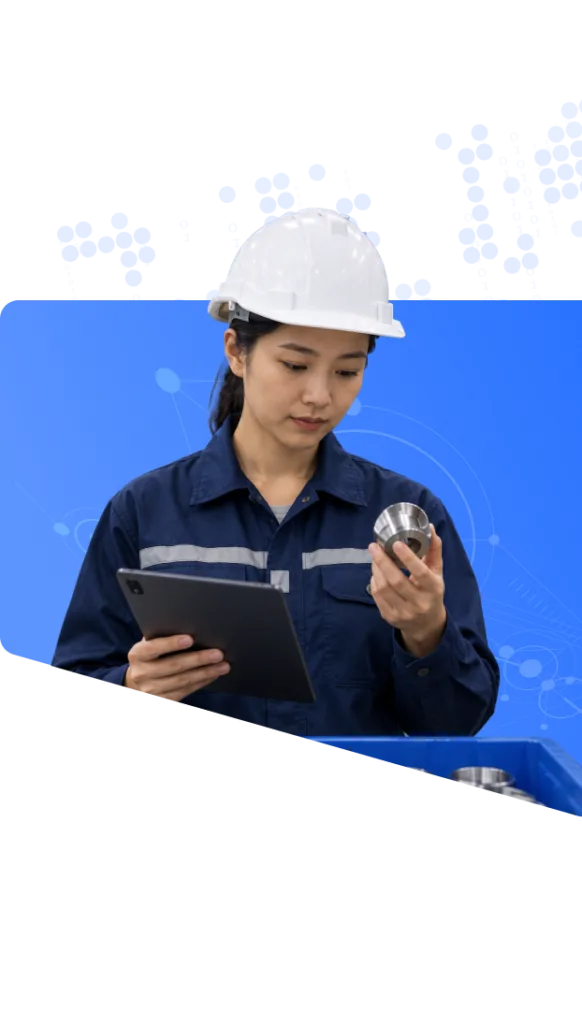 Quality Control (QC) in Manufacturing Device Screen Preview
