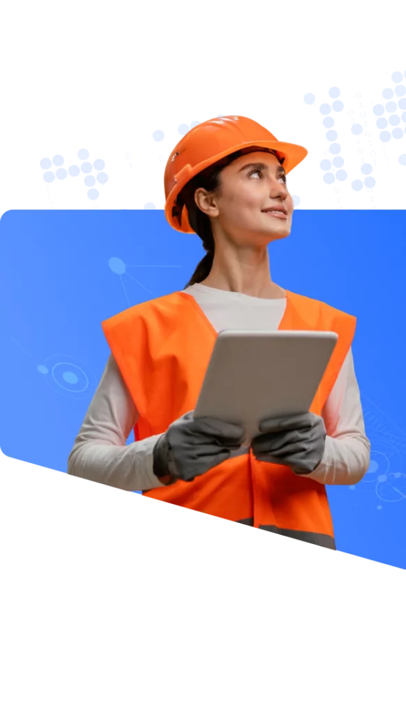Warehouse Inventory Management in Manufacturing Device Screen Preview