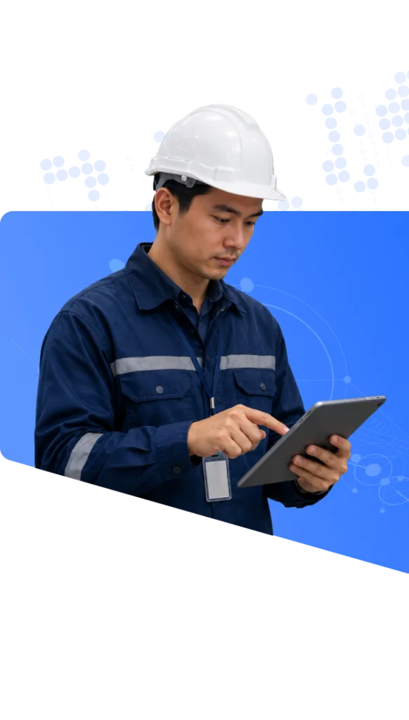 Production Monitoring in Manufacturing Device Screen Preview