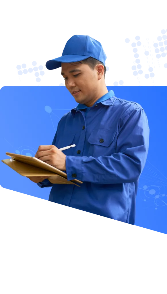 Distribution and Delivery Management in Manufacturing Device Screen Preview