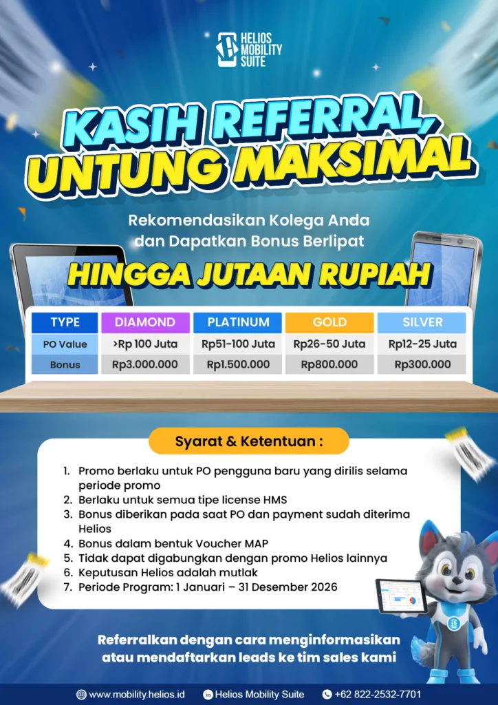 Helios Mobility Suite Referral Program Flyer